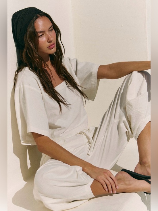 Free People Pants - Free People Beach Bold 2 Piece Pant Set 💯Cotton NWT